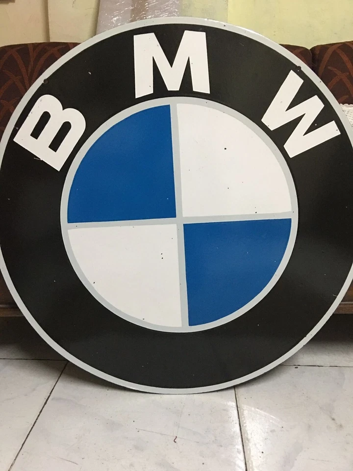 BMW  Rare Porcelain Enamal Heavy Metal 30  inches Double Side - Image 1 of 4