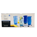 Mainstays 16-Ounce Acrylic Beer Freezer Ice Gel Mug Set Blue Hues
