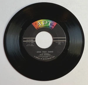 RICK RANDELL 45 RPM Record APT 25038 Ring That Thing/More Of The Same - Picture 1 of 2