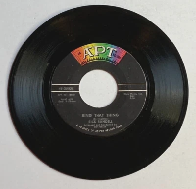 RICK RANDELL 45 RPM Record APT 25038 Ring That Thing/More Of The Same - Image 1 of 2