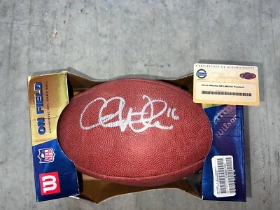Chris Weinke Florida State Seminoles tamaño completo NFL Wilson fútbol americano autógrafo certificado de autenticidad Foto 1 de 4