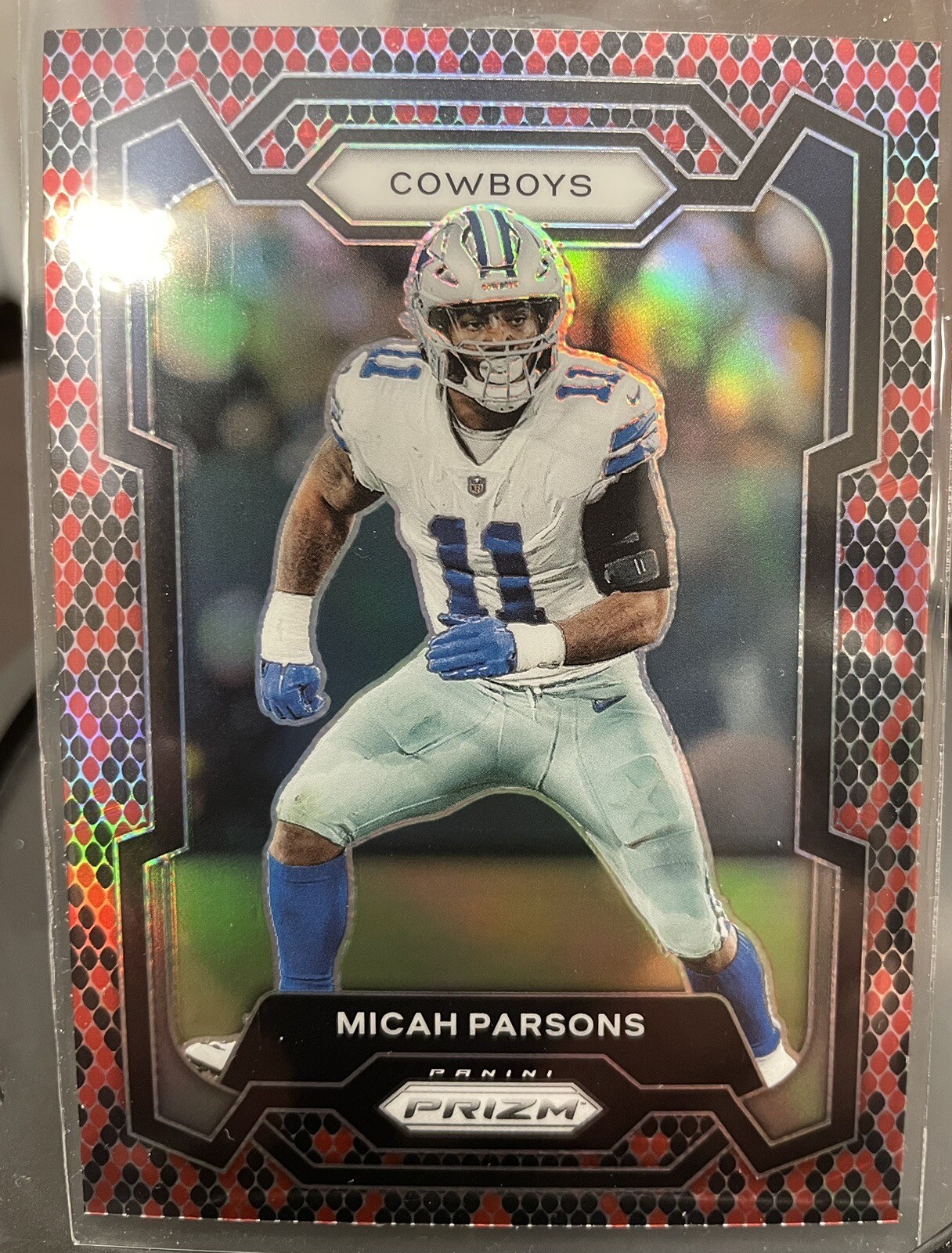 2023 Panini Prizm Micah Parsons Snakeskin Prizm SSP Case Hit Beautiful #78