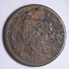 1840 Large Cent Braided Hair Vg Old Rare Coin B022