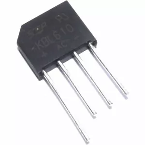 5pcs KBL610 6A Single-Phase Silicon Bridge Rectifier Voltage AC DC Flux Workshop - Picture 1 of 2
