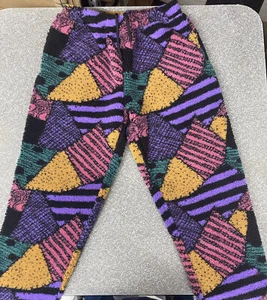 Tim Burton's The Nightmare Before Christmas Fur Sweatpants Multicolored L/XL - Picture 1 of 4