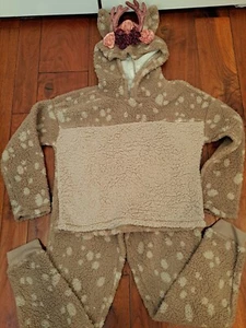 Justice Pajama Set Reindeer NWOT Size 12 Embellished. - Picture 1 of 4