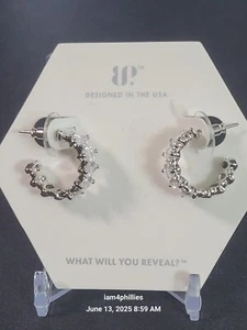 Bomb Party ER26970- Believe In Yourself, Cubic Zirconia Rhodium Plated - Picture 1 of 6