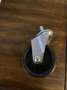 4 3/4” Polyolefin Wheels Caster Wheels 3/8” X 1” Shaft - Picture 1 of 3