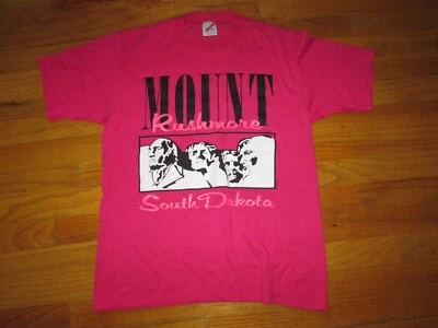 Mt Rushmore Vtg 1980s 1989 South Dakota tourist T Shirt S/Med sturgis USA MADE - Image 1 of 4