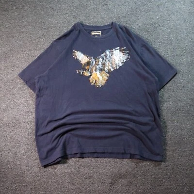 CAMISETA Y2K/2000 SEAN JOHN BORDADA EAGLE AZUL MARINO XL Foto 1 de 4