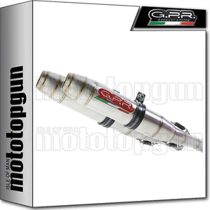 GPR 2 EXHAUST HOM DEEPTONE STAINLESS STEEL TRIUMPH SCRAMBLER 900 2012 12 2013 13 - Picture 1 of 3