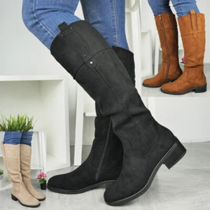 Botas de media pantorrilla Zapatos Damas Motociclista Ciclista Informales Cómodas Forradas Agarre Cálido Mujer Talla - Imagen 1 de 25