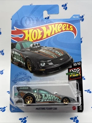 Hot Wheels Mustang Funny Car, [Gris] 156/250 Race Day 10/10 Treasure Hunt Foto 1 de 4