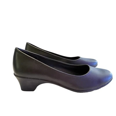 Zapato de seguridad de vestir negro SafeTStep antideslizante para mujer talla 9,5 hecho en Vietnam Foto 1 de 4