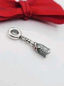 NEW Authentic Genuine PANDORA Sparkling Wine Bottle Dangle Charm - 792152CZ - Picture 1 of 5