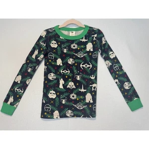 Hanna Andersson Boys Star Wars Christmas Pajamas Top US 6/7 120 Organic Cotton - Picture 1 of 6