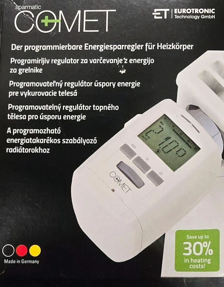 SPARmatic Comet Elektronisches Zeitgesteuerter Heizkörper Thermostat BWARE m30x1 - Bild 1 von 1