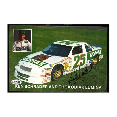Ken Schrader Nascar Autographed Signed Kodiak Lumina Postcard (1) - Image 1 of 2