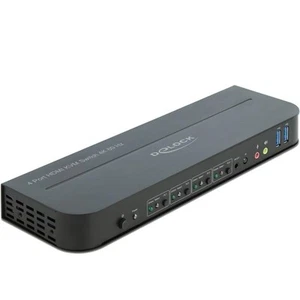 Delock HDMI KVM Switch 4K 60 Hz mit USB 3.0 und Audio - Afbeelding 1 van 1