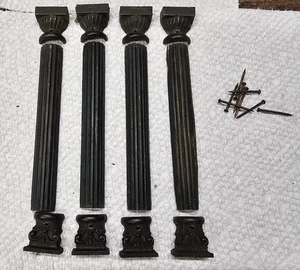 SESSIONS MANTLE CLOCK METAL COLUMNS - Picture 1 of 3