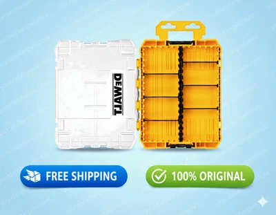 DEWALT Tool Box, Tough Case Organizer, Medium, 8-Compartments, for Small Tools a - Image 1 of 4