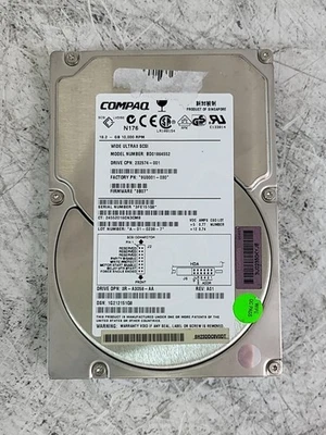 Compaq BD01864552 9U3001-030 Hard Drive 18.2GB 10K SCSI 3.5" - Image 1 of 2