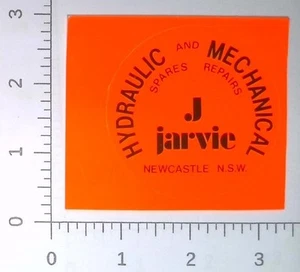 Vintage BJ Jarvie Newcastle New South Wales Australia Coal Mining Sticker Decal - Picture 1 of 1