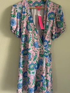 NWT Lilly Pulitzer Sailynn Romper Conch Shell Pink Rumor Has It Size M - Picture 1 of 7