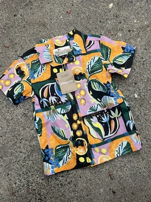 Camisa Hawaiana Pataloha Patagonia Floral Hawaiana 4T Resort Playa Manga Corta Foto 1 de 4