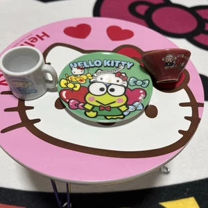 Set Of 3 Sanrio Ceramic Miniature Tableware Japan Hello Kitty Kerropi e18 - Picture 1 of 9