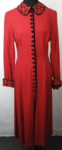 Vintage Dress, 80's Clothing, J.B.S, Red , Vintage Clothing, Size 8 - Picture 1 of 9