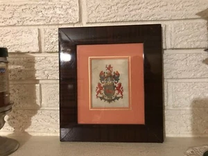 French 18nth Century Bave's from Carmagne Family Shield on Parchment - Picture 1 of 10