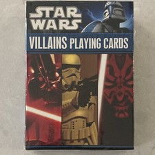 Star Wars Villains Playing Cards New Sealed Disney