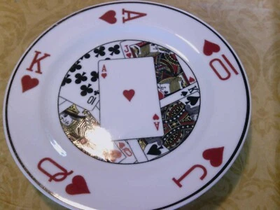 Poker Plate 7 1/2" Hearts - Image 1 of 3