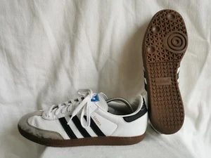 adidas Samba Vegan Sneaker EU 46 UK 11 Fußballschuhe weiß-schwarz H01877 - Bild 1 von 15