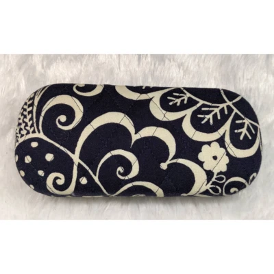 VERA BRADLEY HARD SHELL CASE for glasses in twirly birds design NAVY - Image 1 of 3