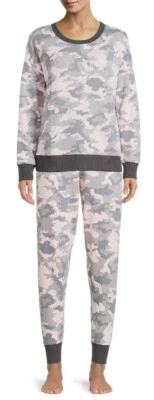 Conjunto de pantalones jogger y sudadera Reebok para mujer súper suaves calce relajado XL 16-18 rosa Foto 1 de 4