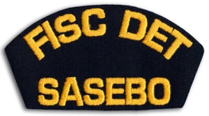 US Navy FISC Det Sasebo Fleet Industrial Supply Center Cap Patch Bügelbild - Bild 1 von 1