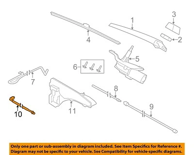 Manguera limpiaparabrisas-puerta elevadora puerta trasera escotilla-lavadora BMW OEM 14-16 X5 61667329178 Foto 1 de 2