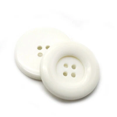 10x DIY Round Resin Sewing Buttons 4-Hole Overcoat Trench Coat Button Clothing - Image 1 of 4