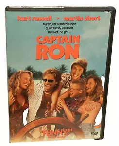 Captain Ron (DVD, 1992) Widescreen VG Kurt Russell, Martin Short, Mary Kay Place - Picture 1 of 3