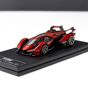 LMF 1/64 Scale Lamborghini V12 Vision GT Red Diecast Car Model Toy Gift - Picture 1 of 6