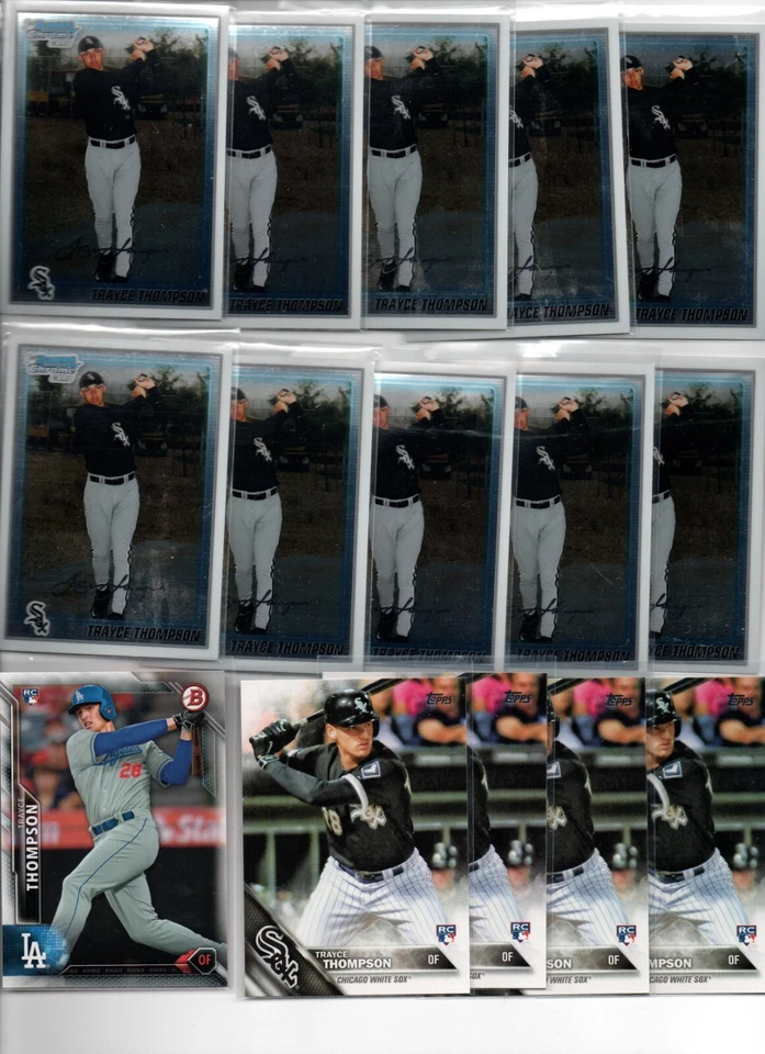 (15) Bow Chrome Topps Trayce Thompson LOS ANGELES DODGERS Rookie Card Lot 99 - Image 1 of 1