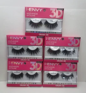 I-ENVY 3D COLLECTION MULTI-ANGLE & VOLUME KPEI119 EYELASHES BOXED (LOT OF 5) - Picture 1 of 3