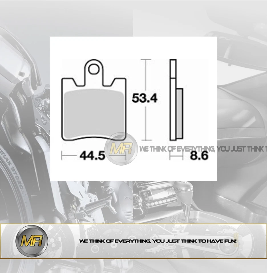 FOR SYM JOYMAX ABS 300 FROM 2014 TO 2016 FRONT BRAKE PADS SEMI METALLIC BRAKING - Image 1 of 1