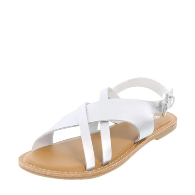 Sandalia plana plateada Brash Tapsy para mujer talla 5,5 mediana  Foto 1 de 4