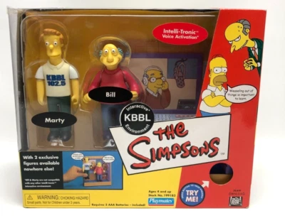 Marty & Bill KBBL Interactive Environment Los Simpson 2002 Playmates Foto 1 de 4