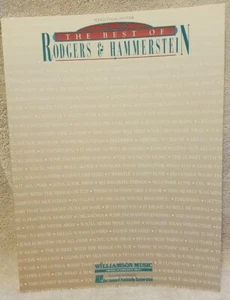 The Best of Rodgers & Hammerstein: Piano, Vocal, Guitar Song Book - Imagen 1 de 6