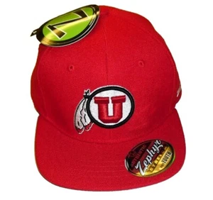 Utah Utes University Kids Youth Zephyr Red Stretch Fit hat cap New Tags Ncaa - Picture 1 of 4