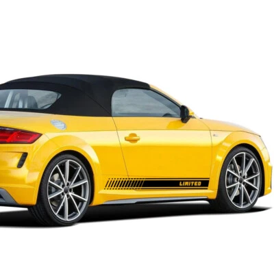 2 X Pegatinas limitadas faldón lateral puerta rayas carreras para Audi TT TTS RS 2006-2014 Foto 1 de 4